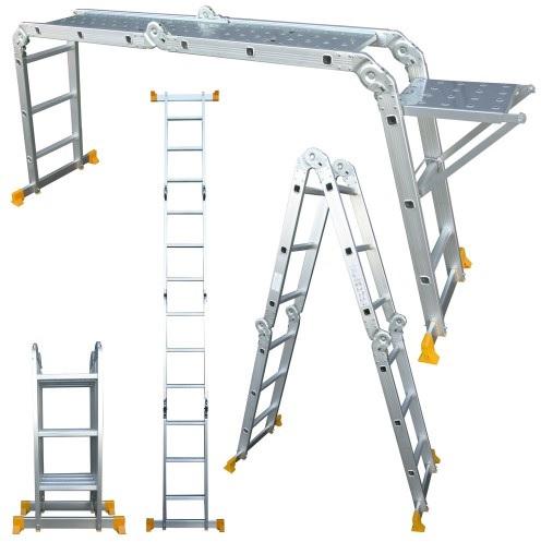 Multi-Purpose folding ladder c/w platform