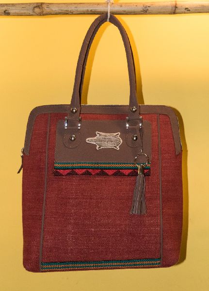 Rust Maroon Dongria Handbag