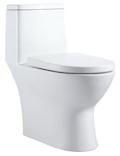 Crescent one-piece toilets