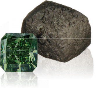 Green diamonds