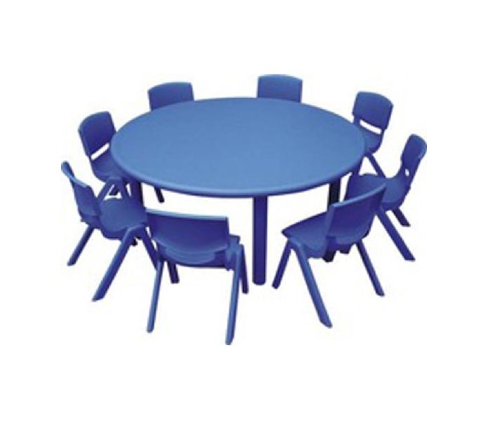 Круглый стол для детского сада. Стол детский круглый пластиковый. Круглый стол детский синий. Круглый стол в детском саду. Круглый стол с подставными столами для детей.