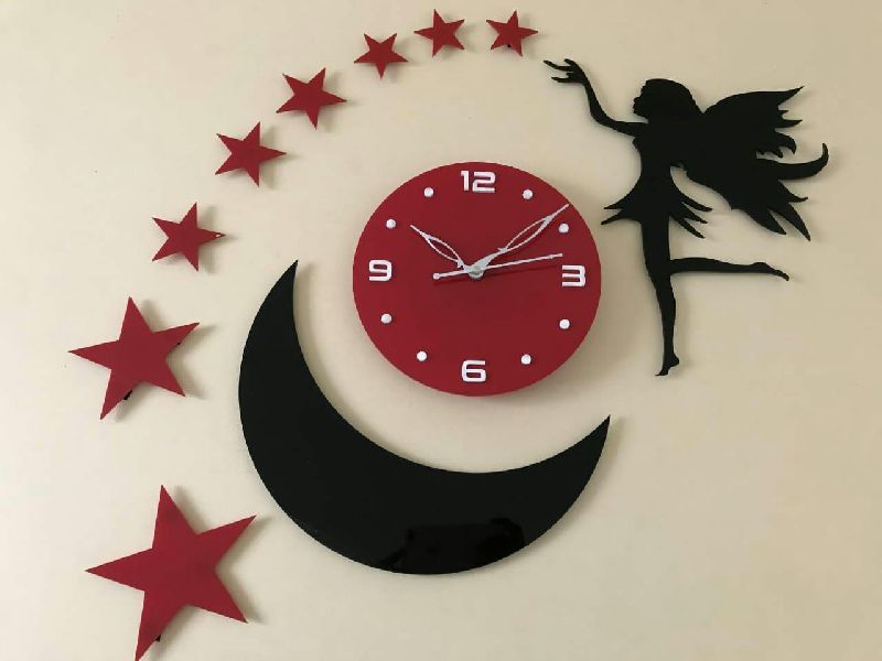 Rectangle acrylic wall clock