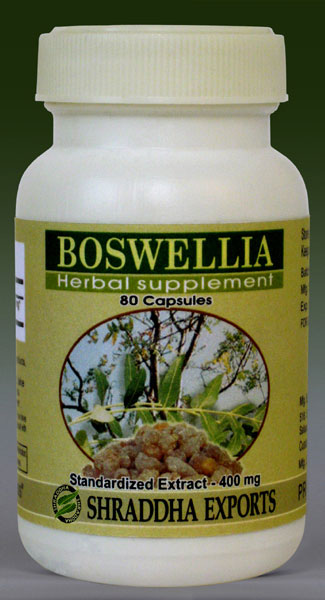 BOSWELLIA CAPSULES (Boswellia serrata gum extract capsules)