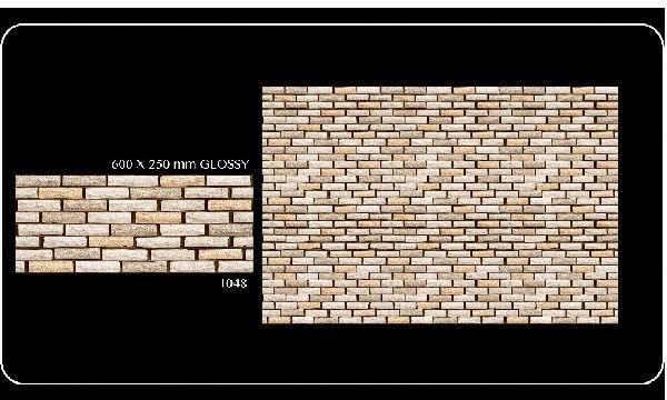 Ceraimc exterior digital wall tiles1048, Size : 1x1ft, 2x2ft, 300X450mm