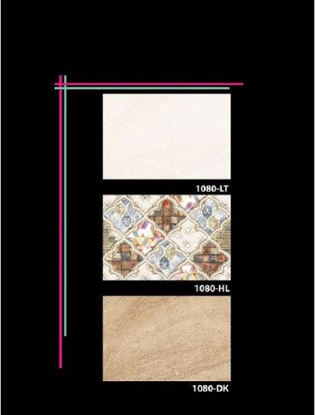 Digital Ceramic Wall Tiles 250x375mm  1080