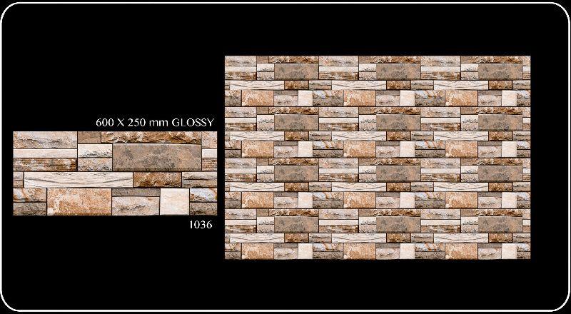 Matt and glossy wall gleze ceramic digital wall tiles1036