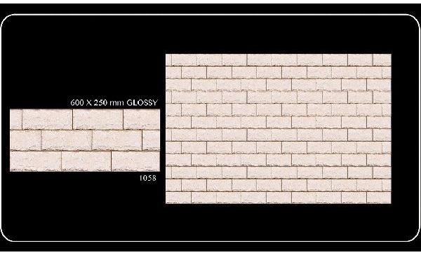 Orange Line Design Ceramic Wall Tiles 1058