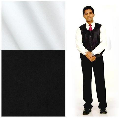 Cotton Blended Waiter Uniform Fabric, Size : XL, etc.