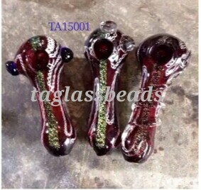 Chunky Double Blown Dicroic Glass pipe