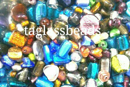 Mixed Silver Foil Small Beads