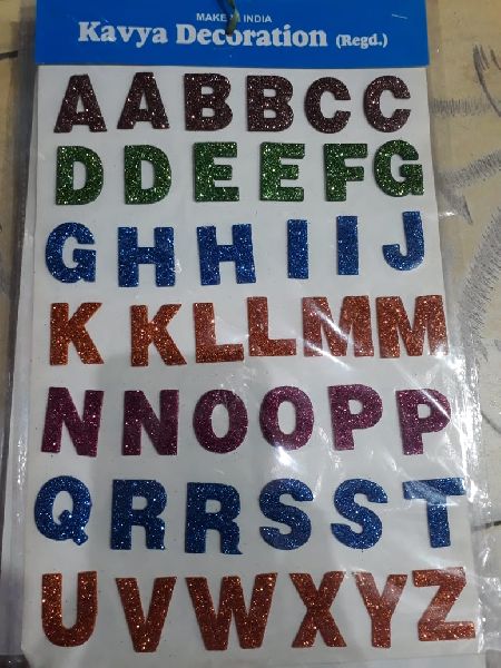 Paper Alphabet Sticker