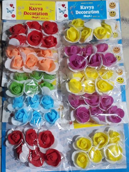 Flower Sticker, for smooth surface, Color : Multicolor