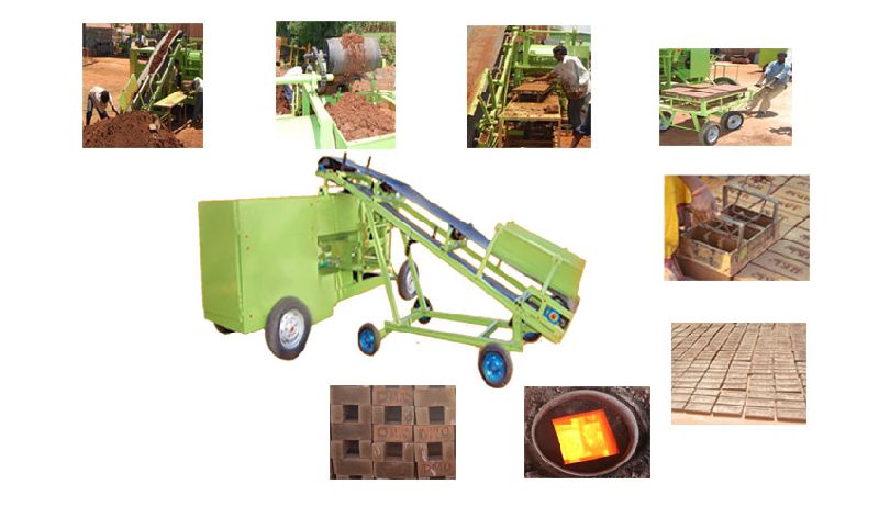Clay Brick Moulding AND Pressing Machine