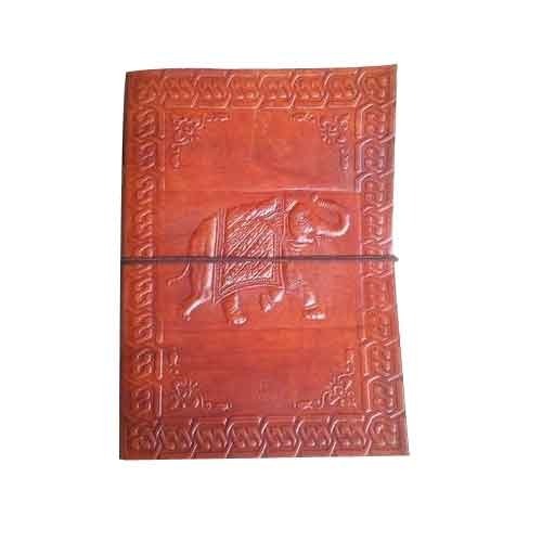 Embossed Leather Diary, for Daily Use, Size : 9.75x7.5 Inch