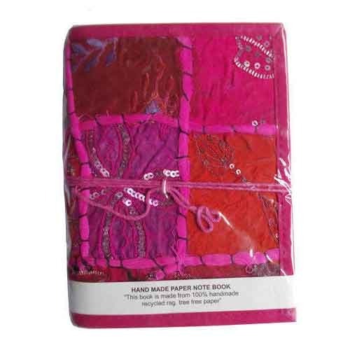 Pink Patchwork Handmade Notebook