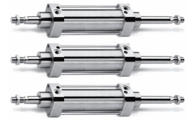 Double-ended hydraulic cylinders