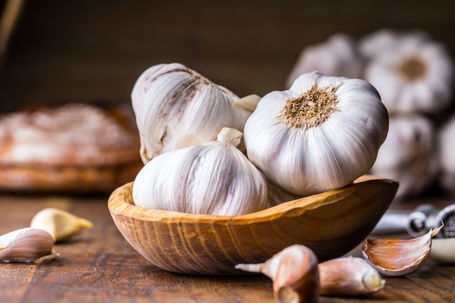 Organic fresh garlic, for Cooking, Snacks, Feature : Gluten Free, Moisture Proof