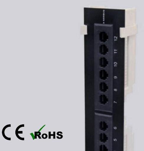 UTP Vertical Patch Panel Loaded