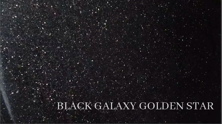 Black Galaxy Golden Star Granite Tiles