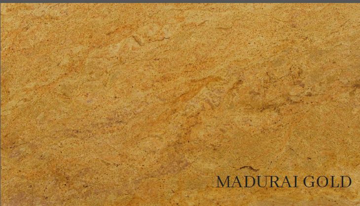 Rectengular Madurai Gold Granite Tiles, for Flooring, Kitchen, Size : 24x24Inch