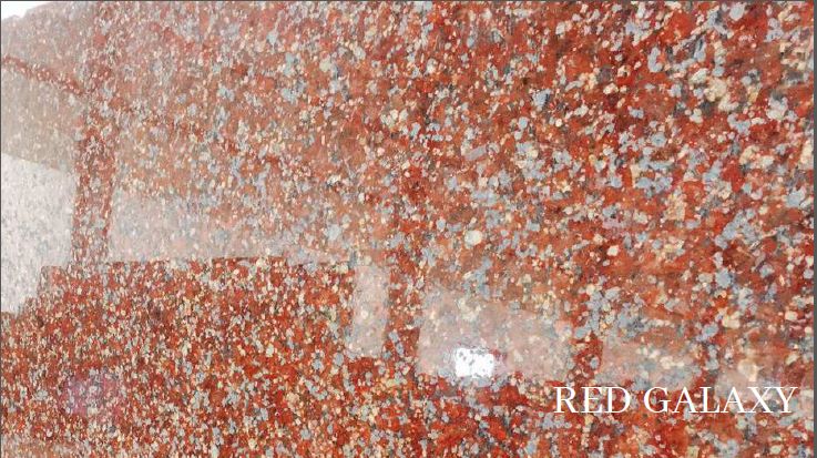 Rectengular Polish Red Galaxy Granite Tiles, for Bath, Flooring, Kitchen, Size : 24x24Inch