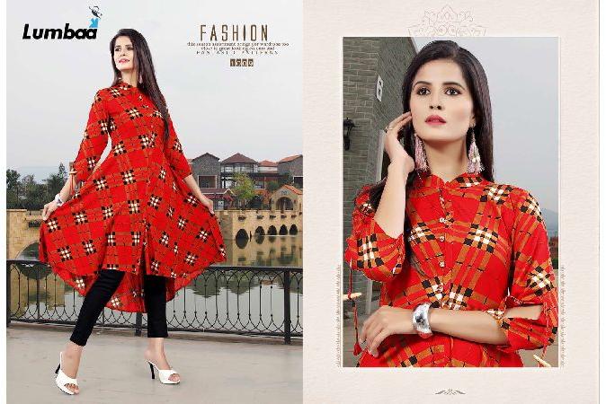 Printed Rayon Kurti, Occasion : Casual Wear