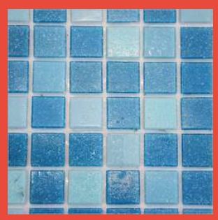 Sky Blue Glass Mosaic Tile