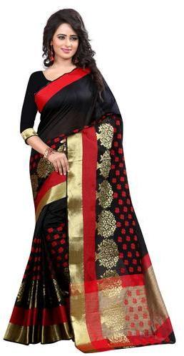 Cotton Sarees, for Anti-Wrinkle, Dry Cleaning, Easy Wash, Shrink-Resistant, Technics : Embroidery Work