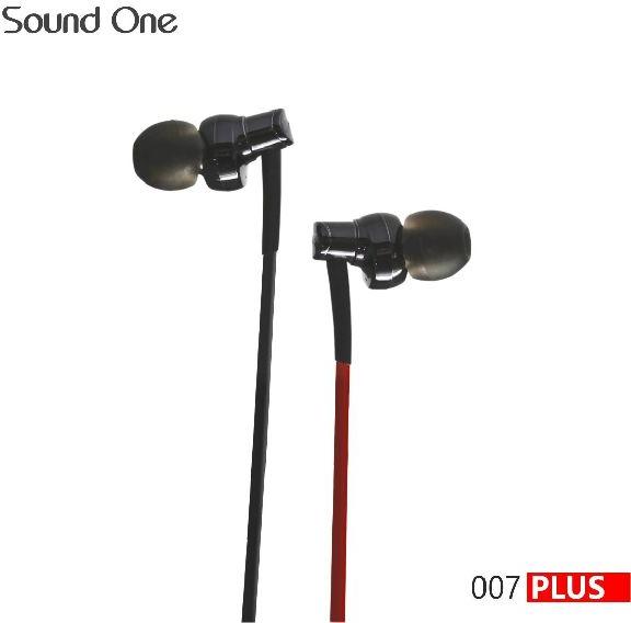 Sound One 007 Earphones With Mic black