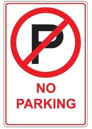 No Parking Board