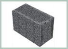 Solid concrete block