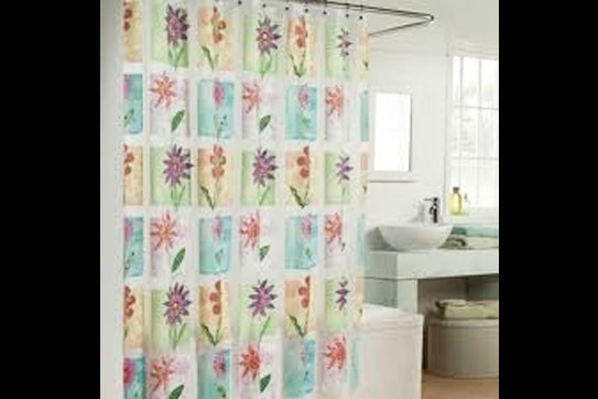 Translucent Printed Shower Curtain