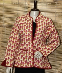 printed ladies coat