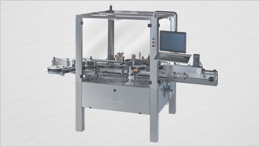 Automatic Wet Glue & Sticker Labelling Combine Machine