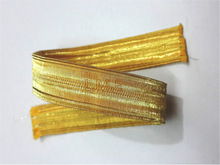 Dyed Polyester / Nylon Laces, Color : shades of gold