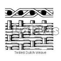 Twill Dutch weave wire cloth  manufacturer in India