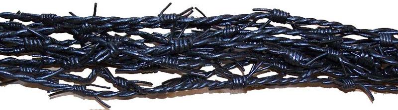 barb wire leather cords