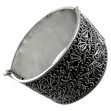 Handmade Sterling Silver Bangle, Size : 5.5 cm