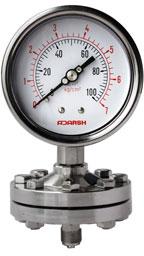 Sealed diaphragm pressure gauges