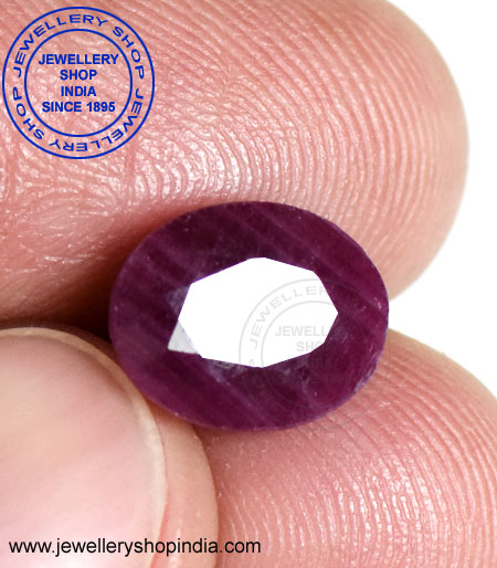 Natural ruby gemstone, Size : Length=11.45mm X Width=9.15mm