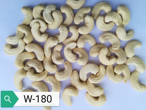 W-180 Grade Cashew Nuts, for Food, Snacks, Sweets, Packaging Type : Pouch, Pp Bag, Sachet Bag, Tinned Can