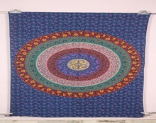 Tapestry Cotton Yoga Mat Round