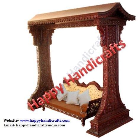 Indian wooden royal swing
