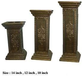 Wooden decorative candle stand