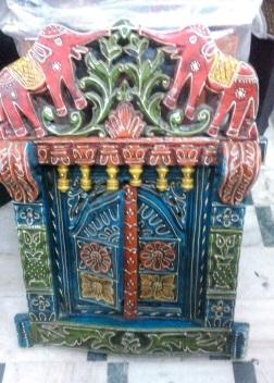 WOODEN HAND PAINTED WALL JHAROKHA