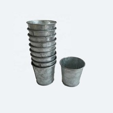 mini galvanized buckets for small plant