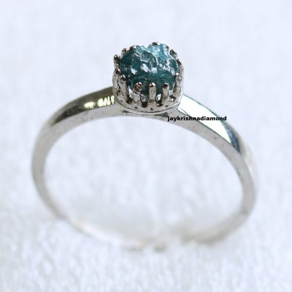 Diamond Sterling Silver Engagement Ring