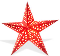 Metalic Paper Stars, Color : Assorted Colors
