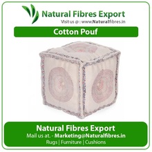 Cotton Cube Pouf, Size : 40cm X 40cm X 40cm
