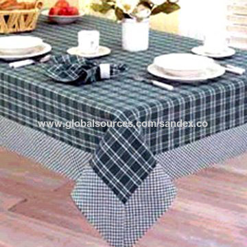 Cotton Table Cloth, Size : 60x120, 70x108, 90x108cm